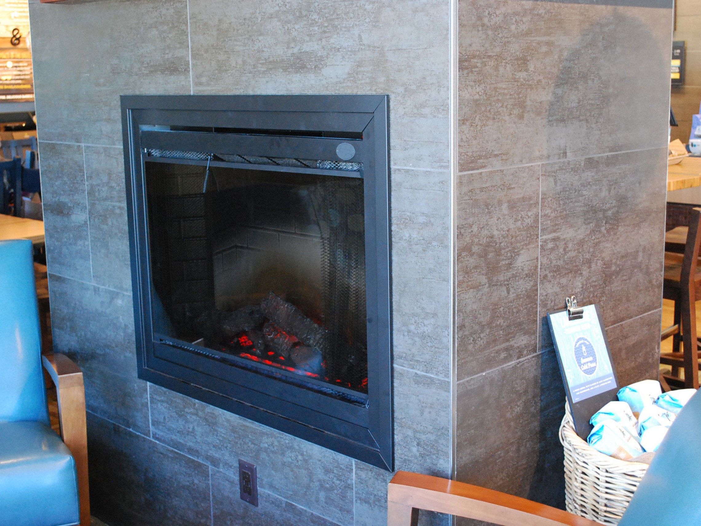 Tiled Fire Place